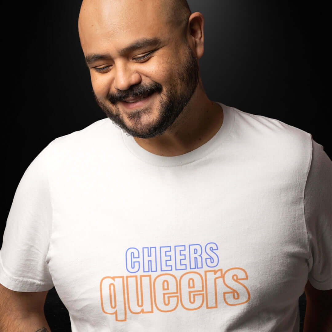 Cheers Queers White Tee - Bite Me Now