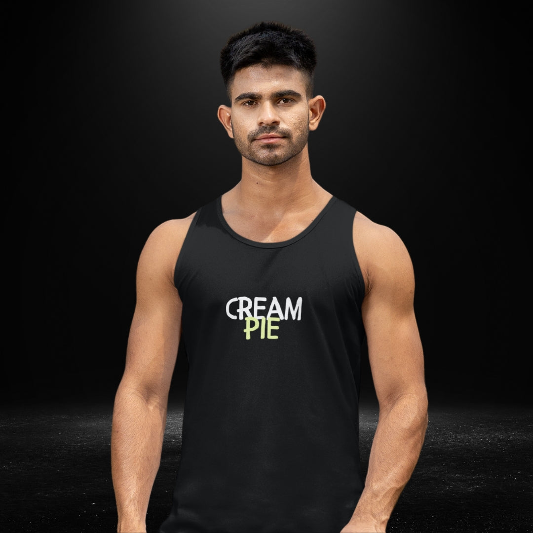 Cream Pie Black Tank