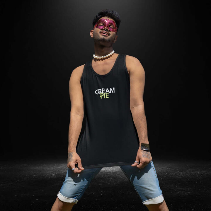 Cream Pie Black Tank