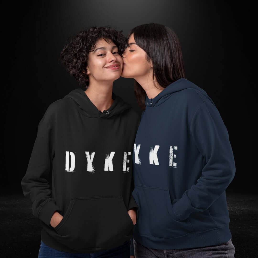 DYKE Hoodie NAV/BLK - Bite Me Now