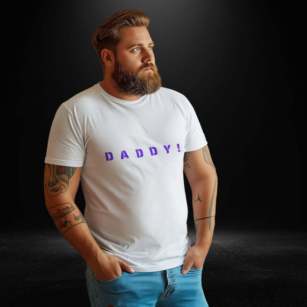 Daddy White Tee - Bite Me Now
