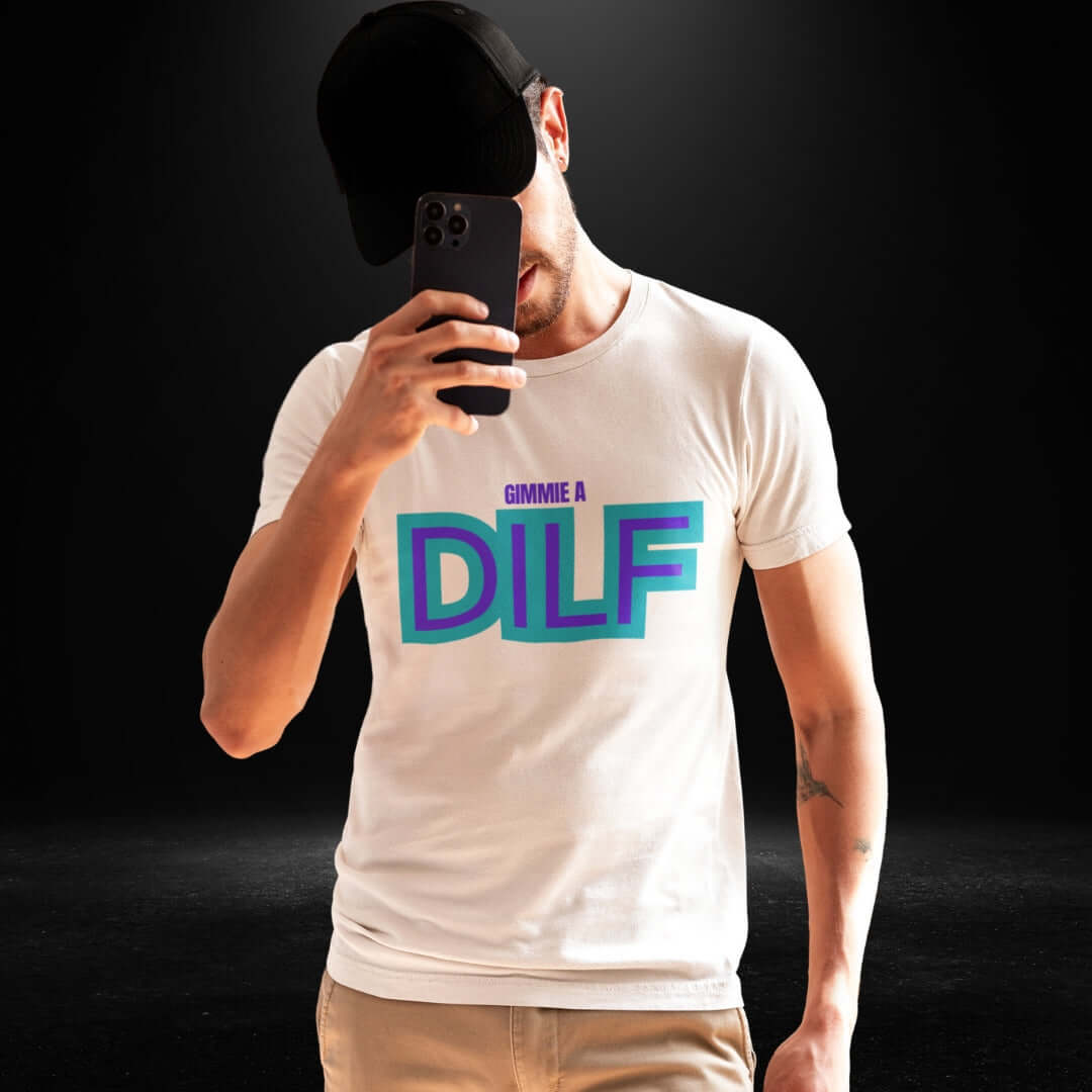 DiLF White Tee - Bite Me Now