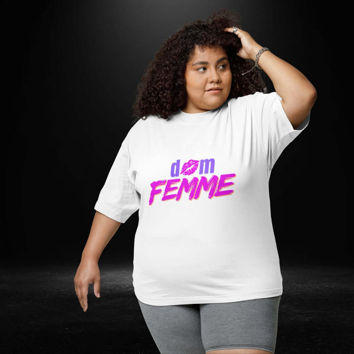Dom Femme White Tee - Bite Me Now