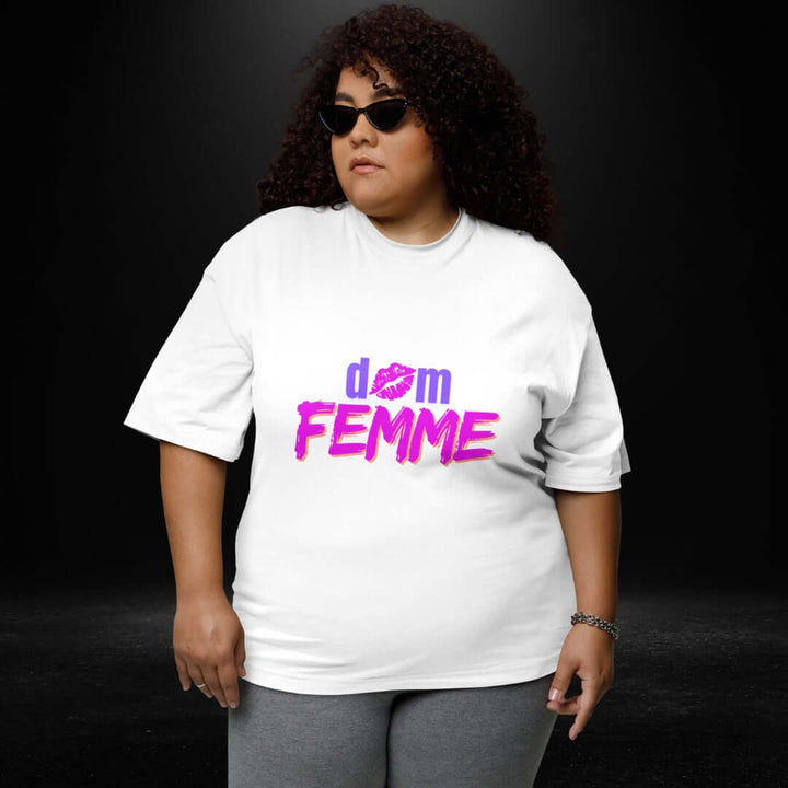 Dom Femme White Tee - Bite Me Now