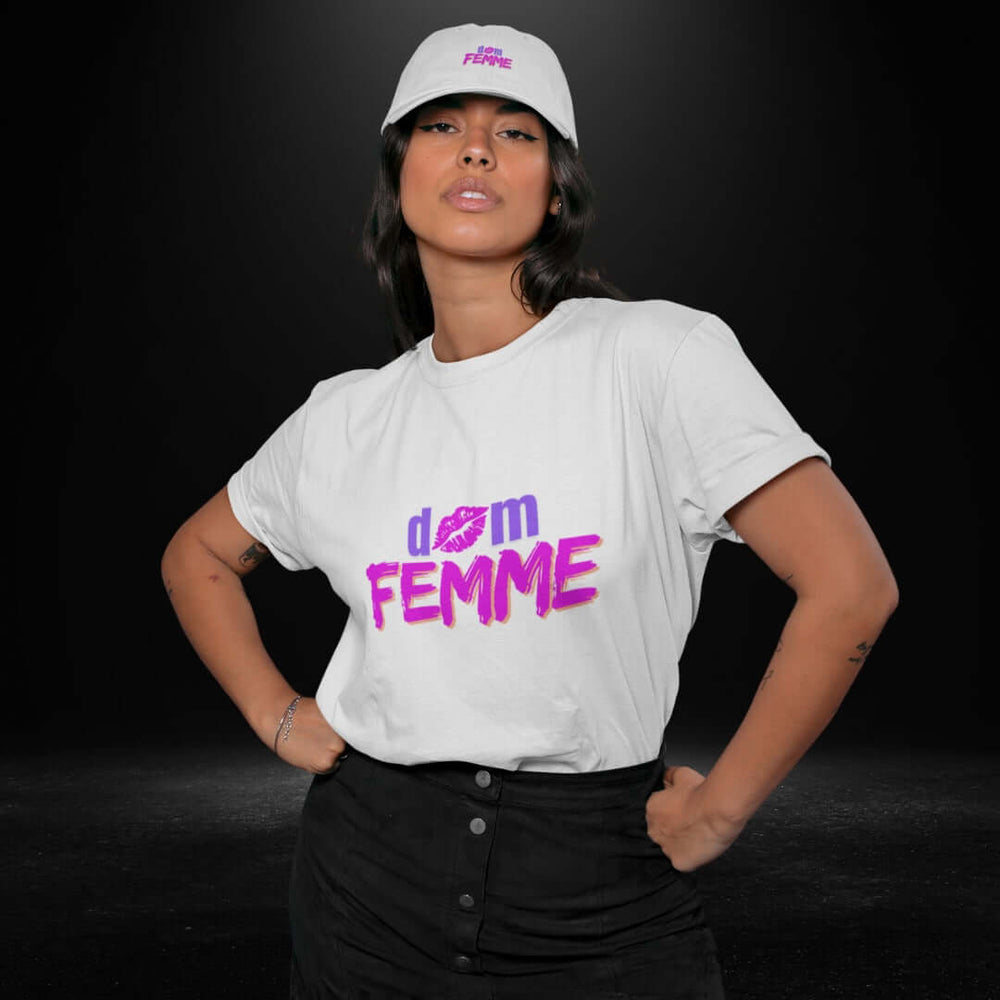 Dom Femme White Tee - Bite Me Now