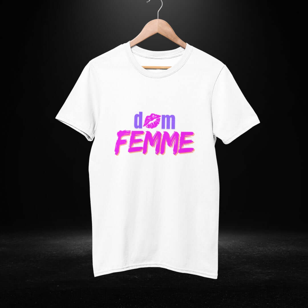Dom Femme White Tee - Bite Me Now