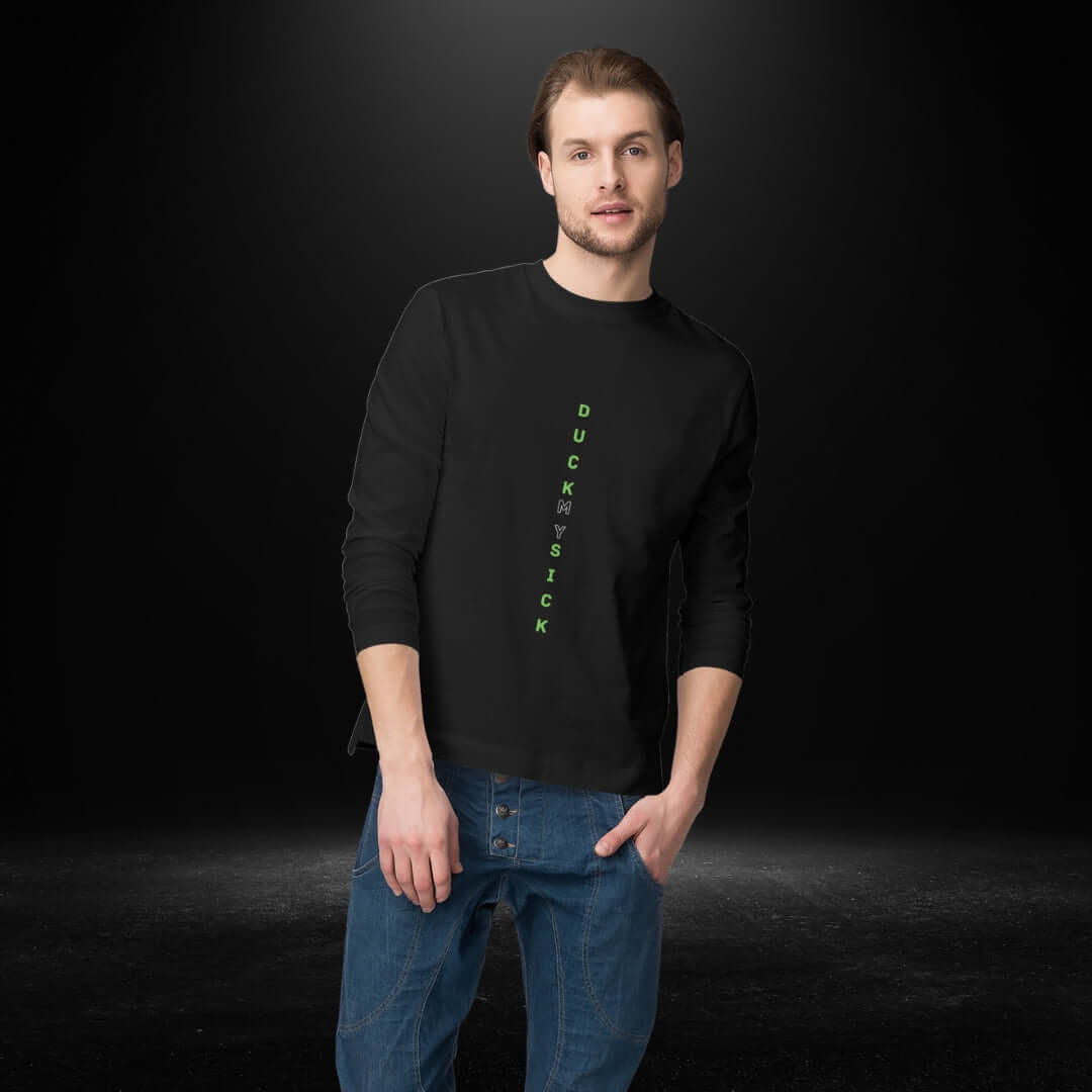 Duck My Sick Black Long Sleeve Tee