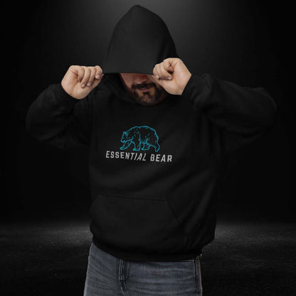 Essential Bear Black Hoodie - Bite Me Now