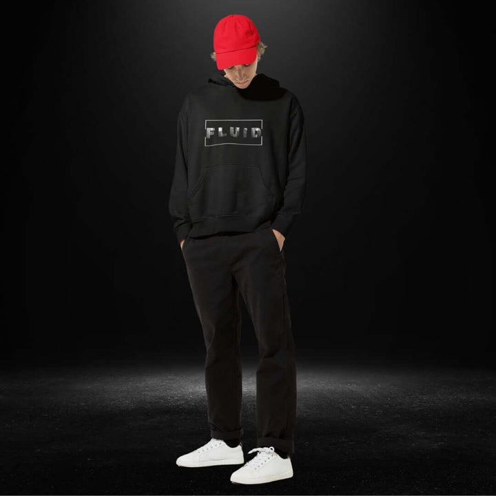 FLUID Black Hoodie - Bite Me Now
