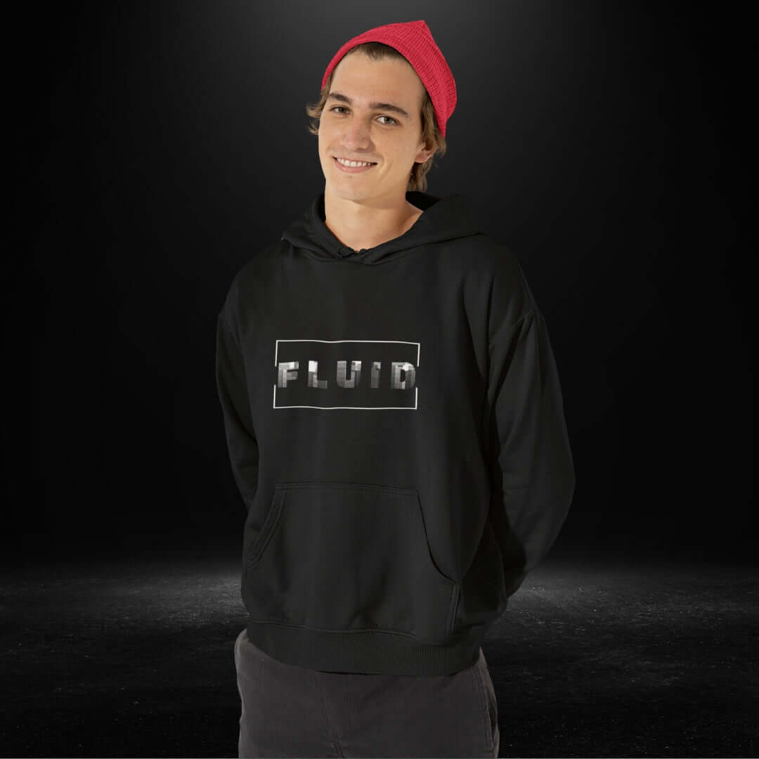 FLUID Black Hoodie - Bite Me Now