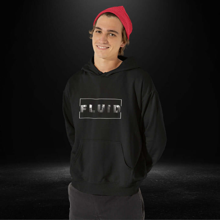 FLUID Black Hoodie - Bite Me Now