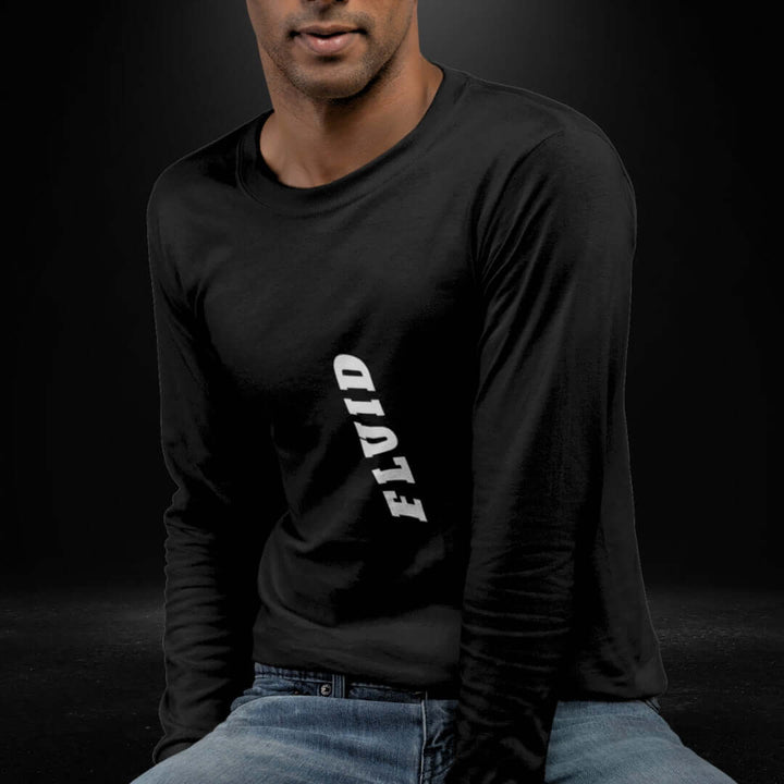 FLUID Black Long Sleeve Tee