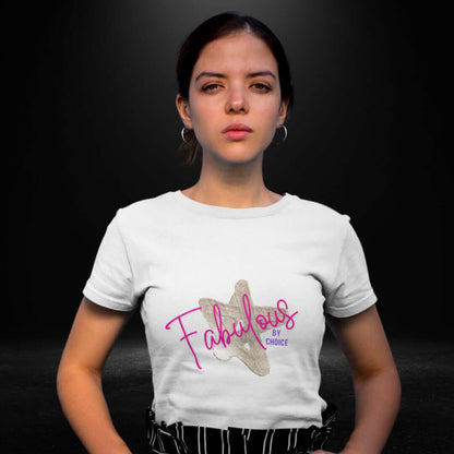 Fabulous By Choice White Tee - Bite Me Now