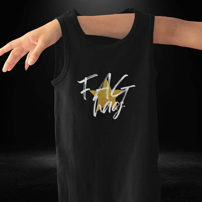 Fag Hag UNISEX Black Singlet