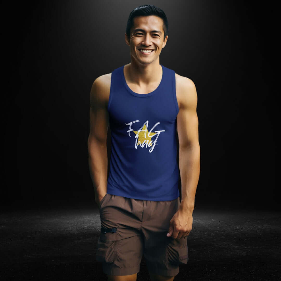 Fag Hag Navy Singlet