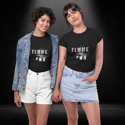 Femme Pride PWR Black Tee - Bite Me Now