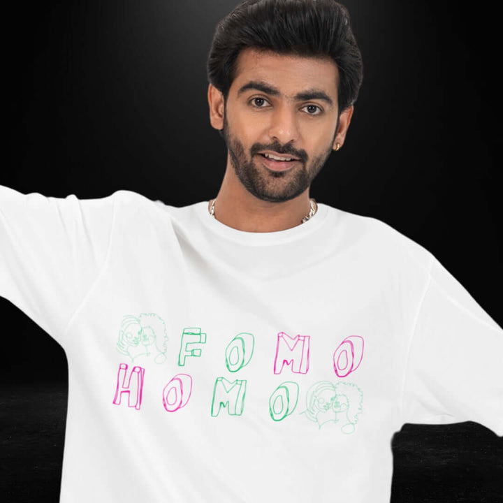 Fomo Homo White Tee - Bite Me Now