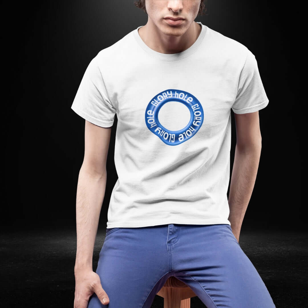 Glory Hole White Tee - Bite Me Now