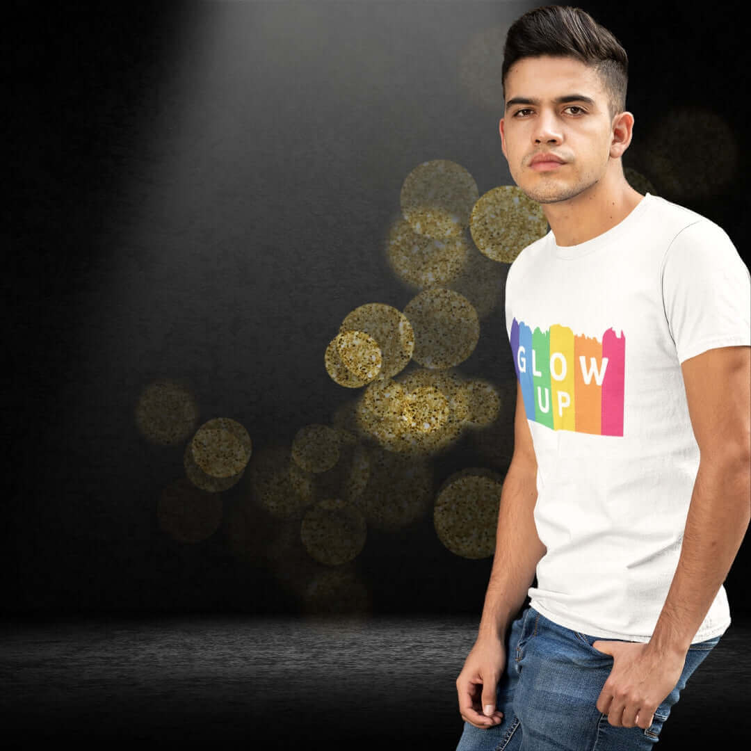 Glow Up White Tee - Bite Me Now
