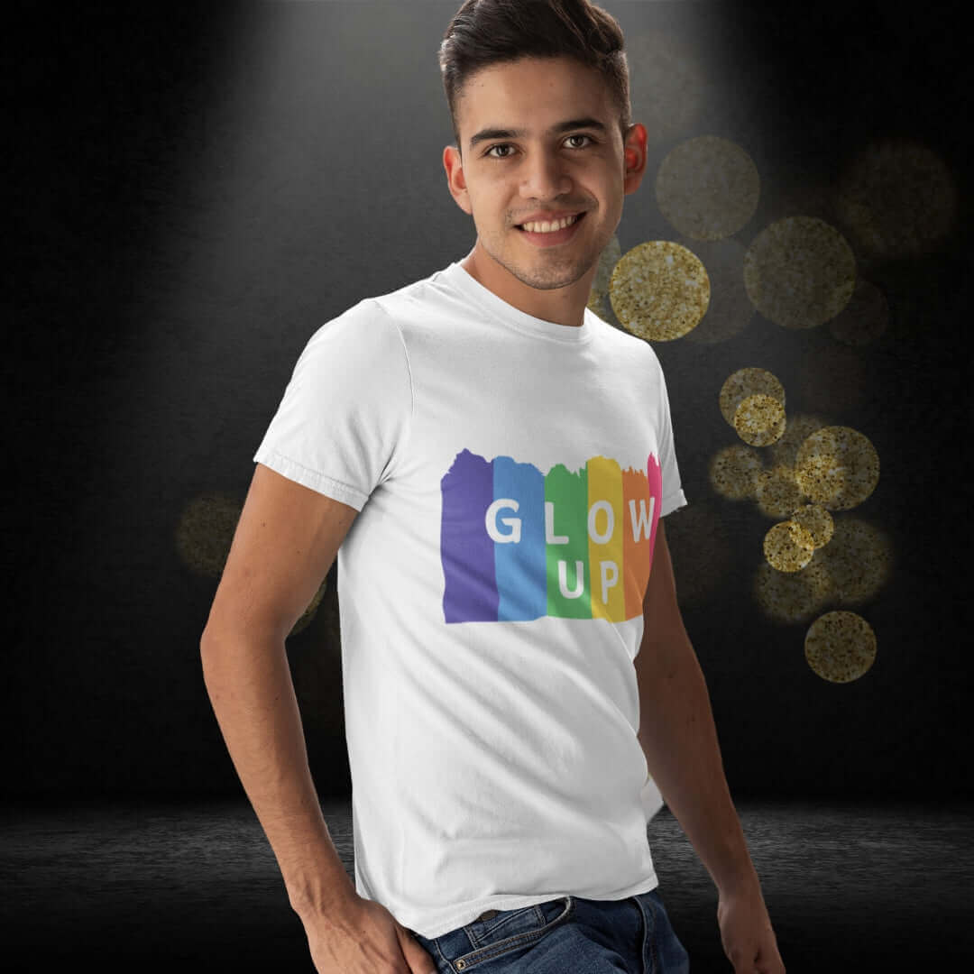Glow Up White Tee - Bite Me Now