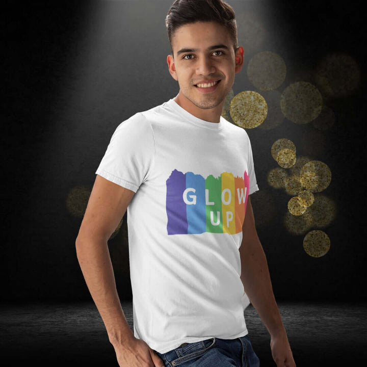 Glow Up White Tee - Bite Me Now