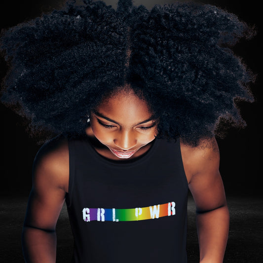 GRL PWR Black Tank - Bite Me Now