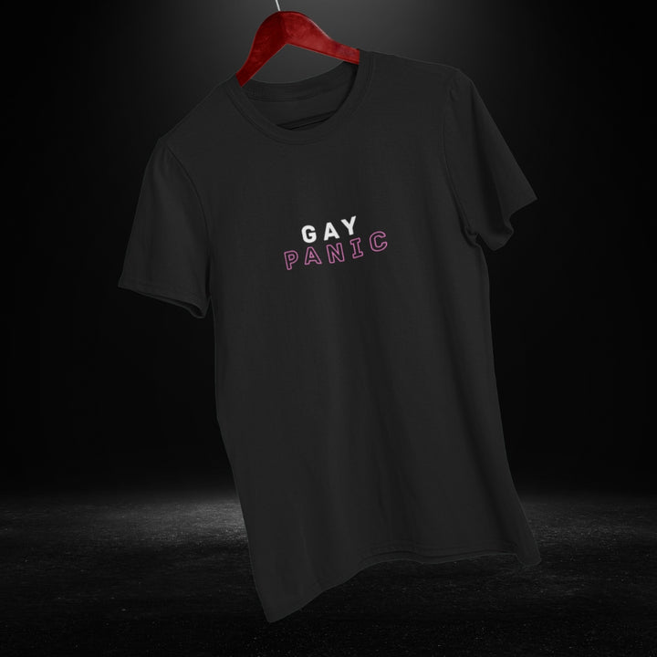 Gay Panic Black Tee - Bite Me Now