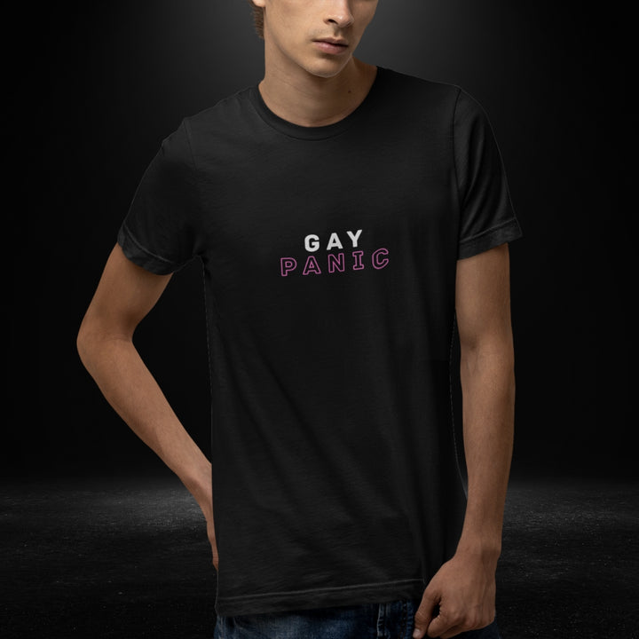 Gay Panic Black Tee - Bite Me Now