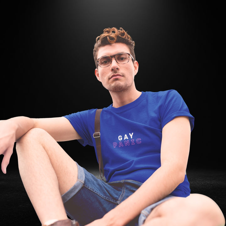 Gay Panic Blue Tee - Bite Me Now