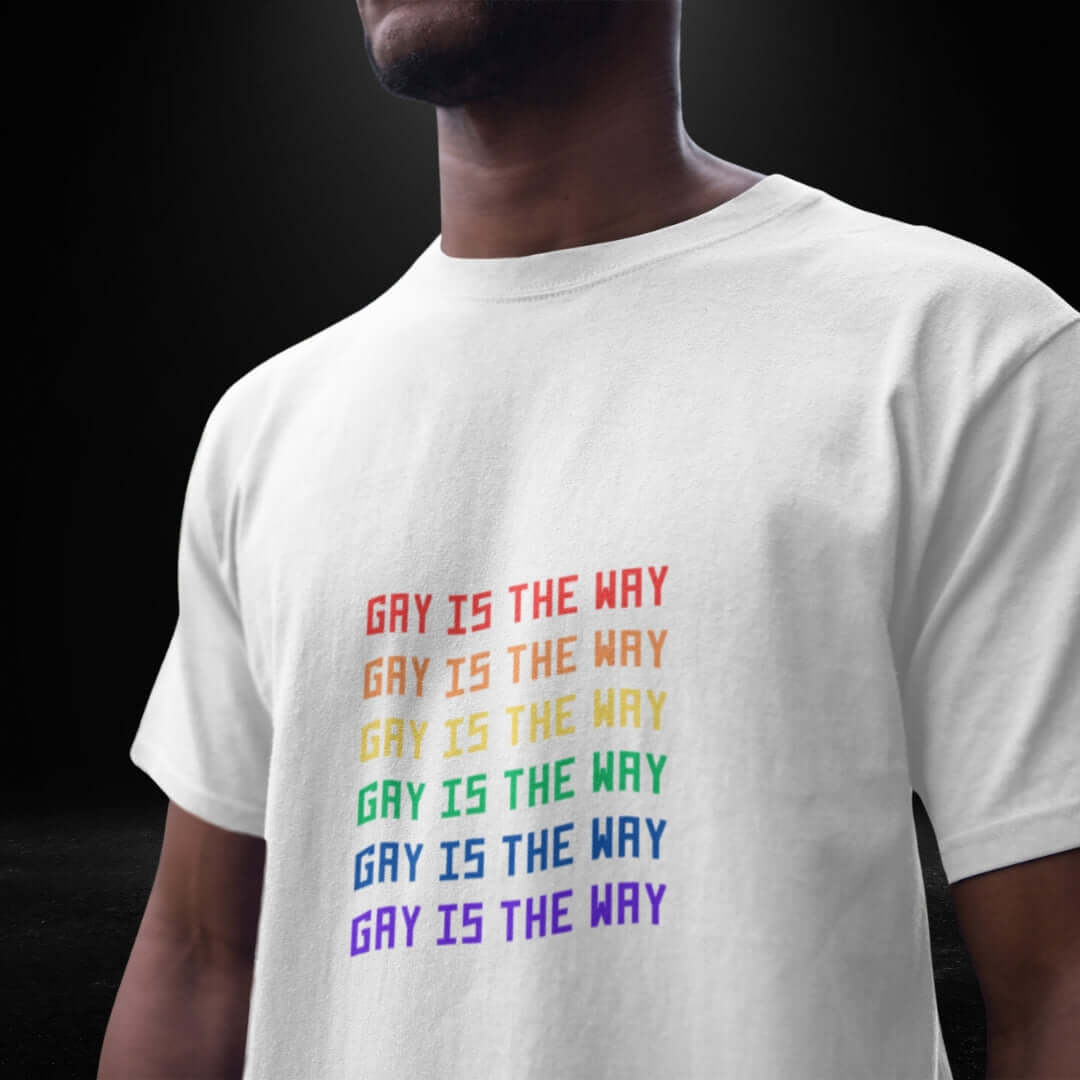 Gay Is The Way White Tee - Bite Me Now