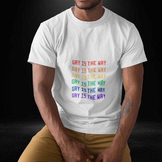 Gay Is The Way White Tee - Bite Me Now