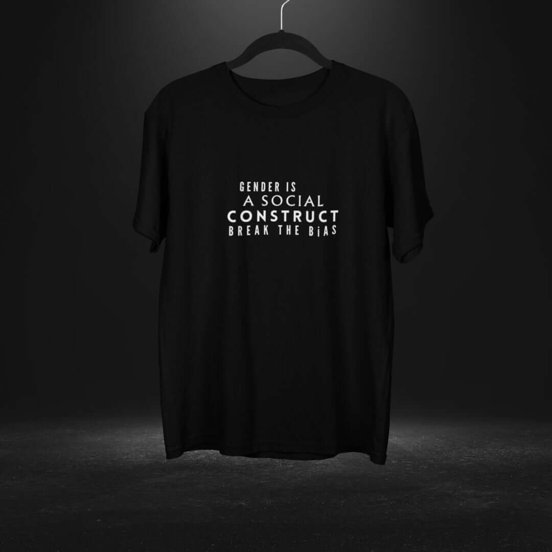 Gender is a social construct Black Tee