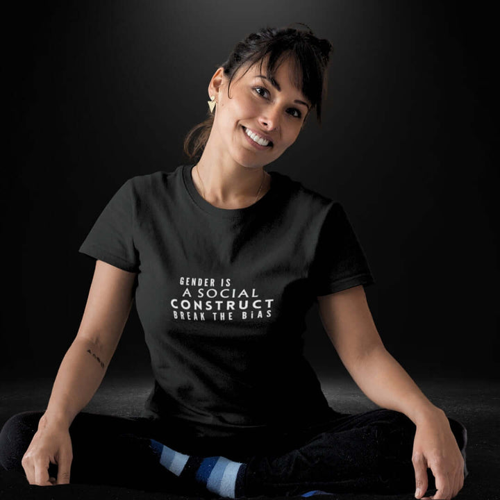 Gender is a social construct Black Tee