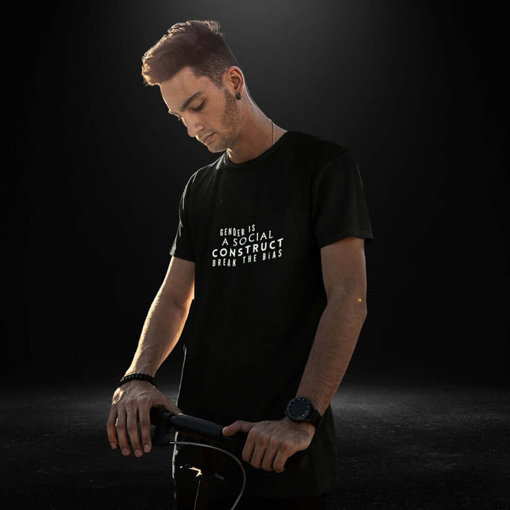Gender is a social construct Black Tee