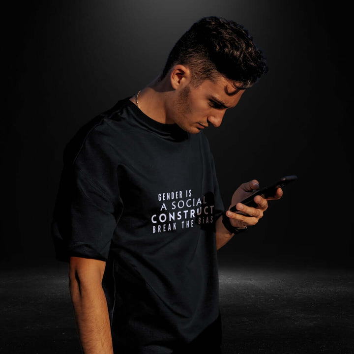 Gender is a social construct Black Tee