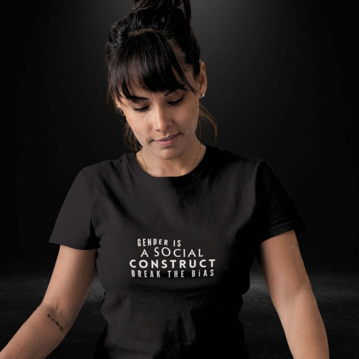 Gender is a social construct Black Tee