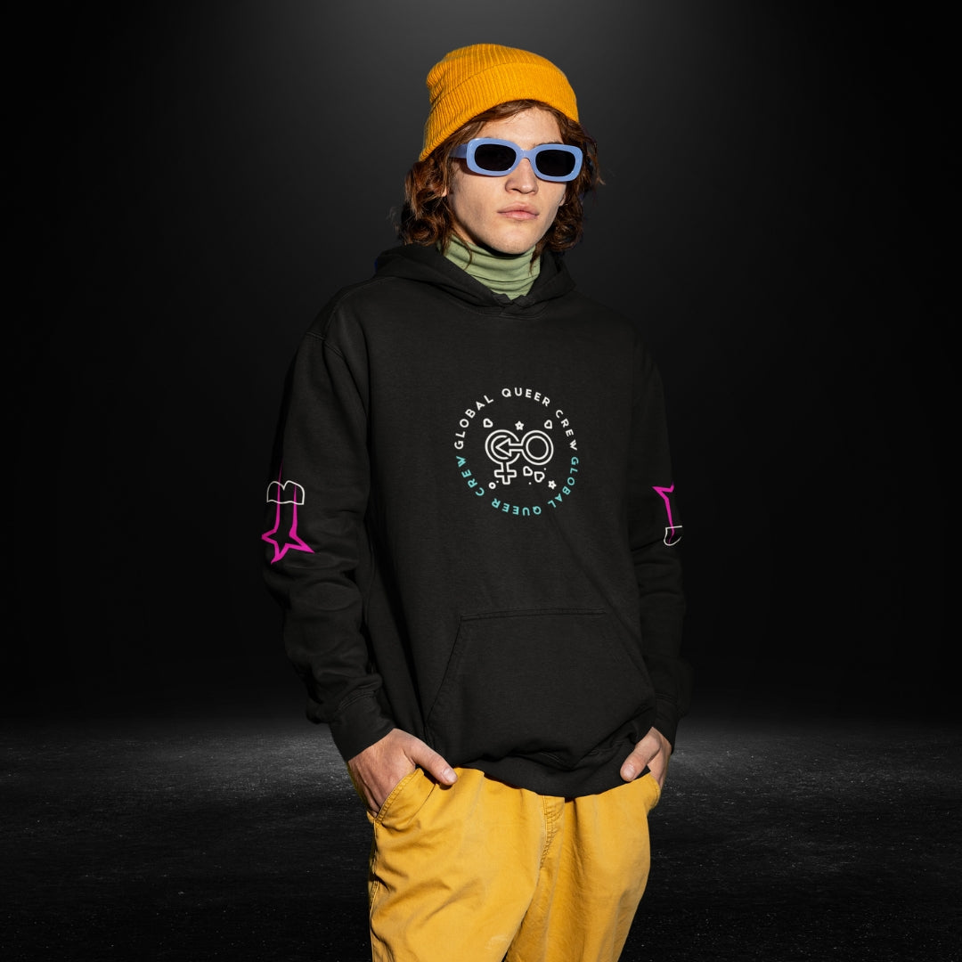 Global Queer Crew Black Hoodie 