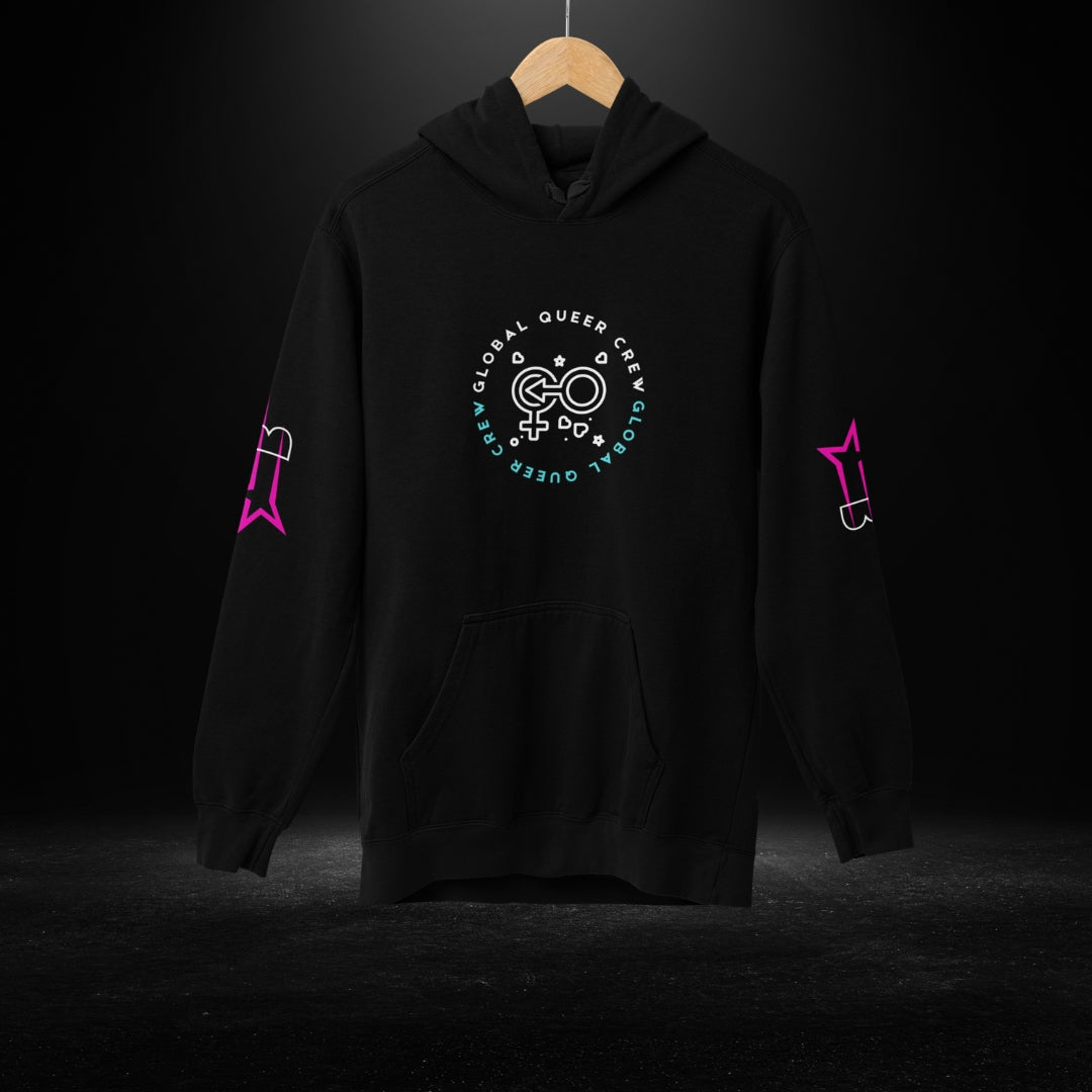 Global Queer Crew Black Hoodie 