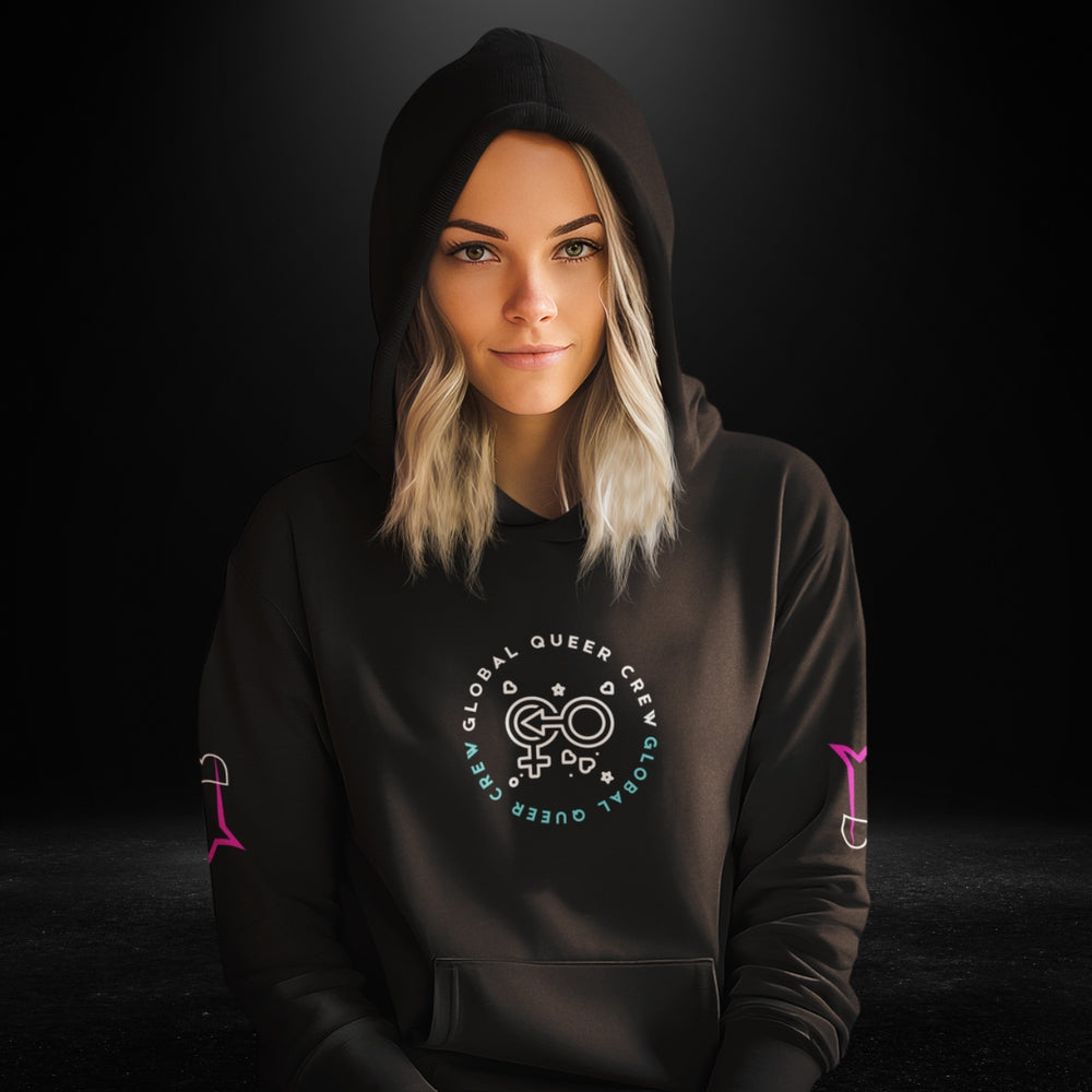 Global Queer Crew Black Hoodie 