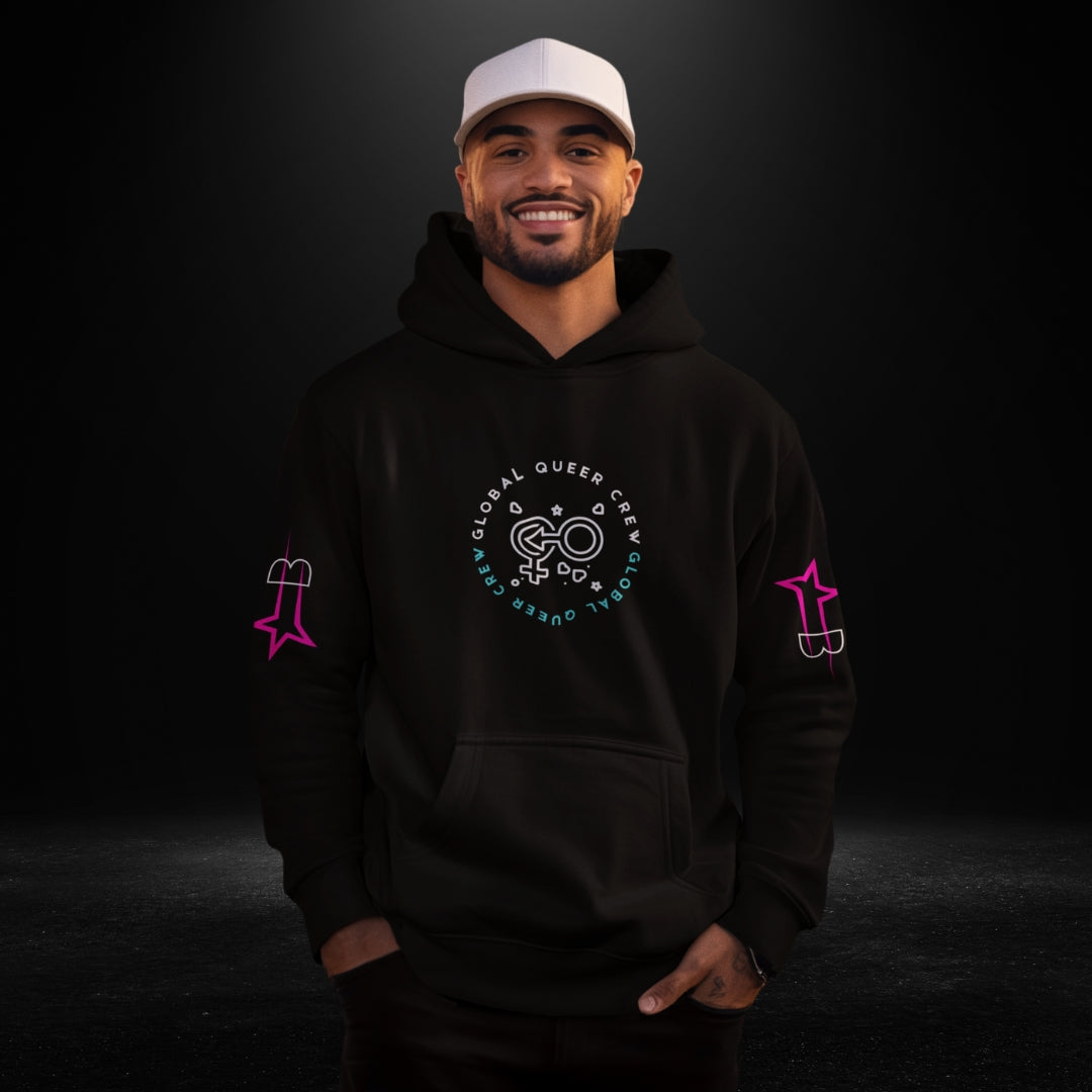 Global Queer Crew Black Hoodie 