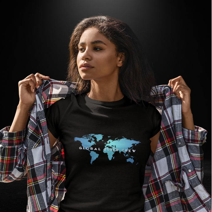 Global Queer Crew Black Tee - Bite Me Now