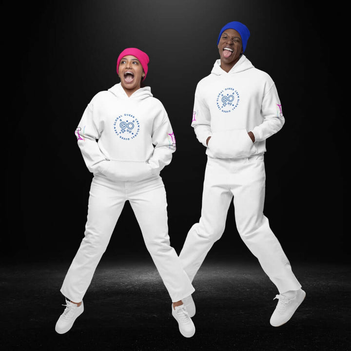 Global Queer Crew White Hoodie