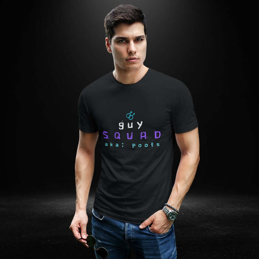 Guy Squad Black Tee - Bite Me Now