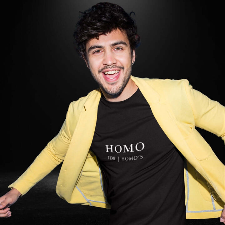 Homo For Homo's Black Tee - Bite Me Now