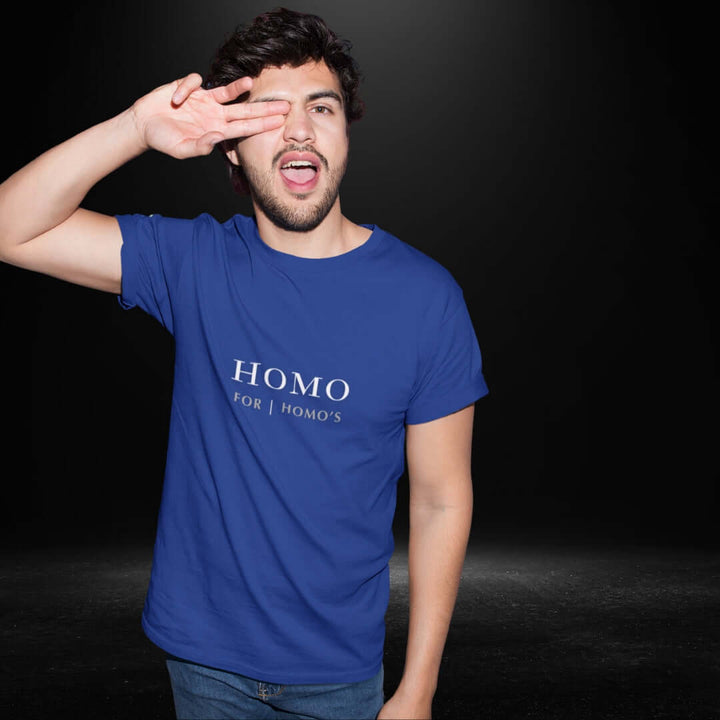 Homo For Homo's Blue Tee - Bite Me Now