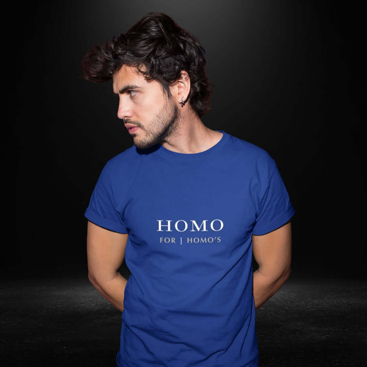 Homo For Homo's Blue Tee - Bite Me Now