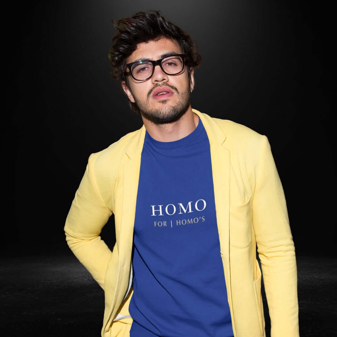 Homo For Homo's Blue Tee - Bite Me Now