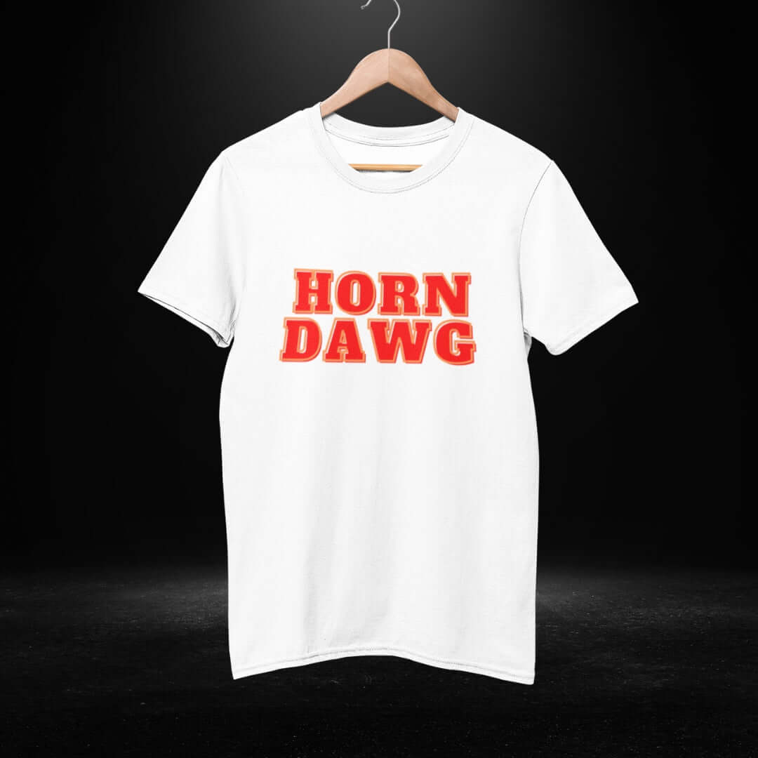 Horn Dawg White Tee - Bite Me Now