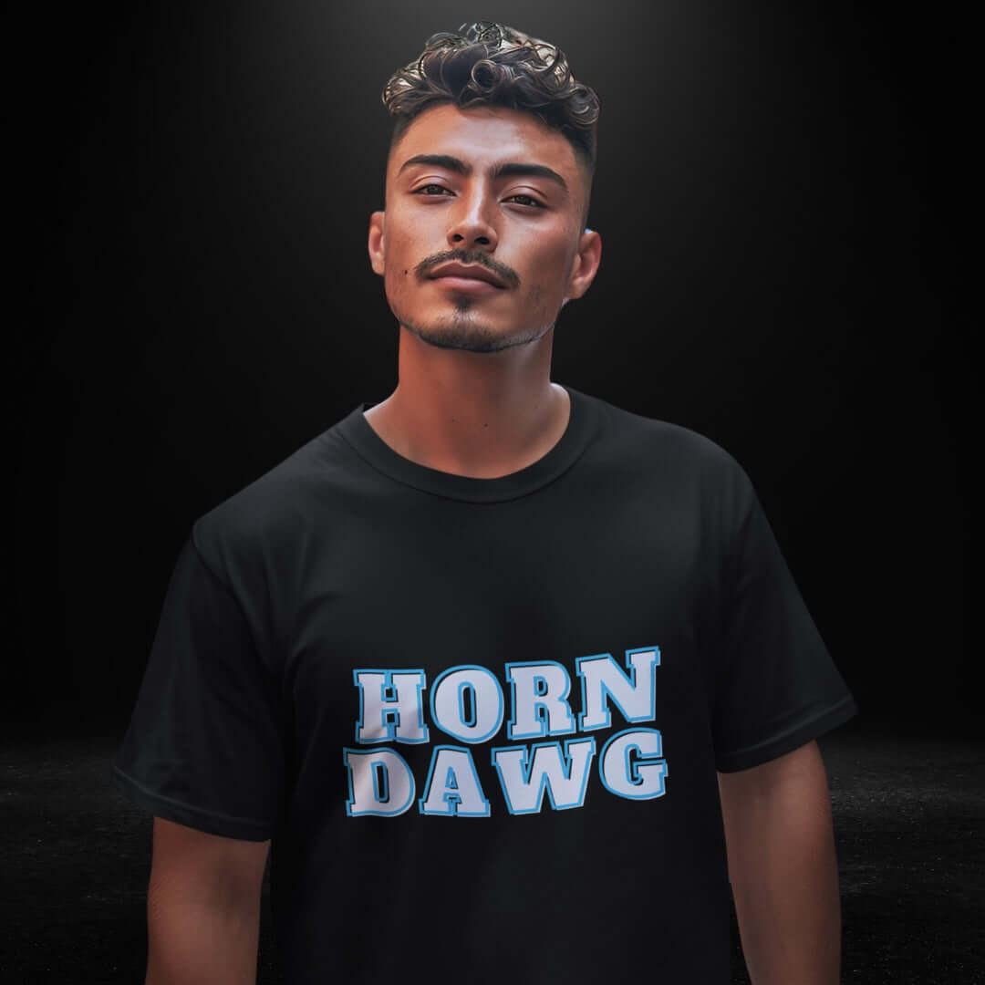 Horn Dawg Black Tee - Bite Me Now