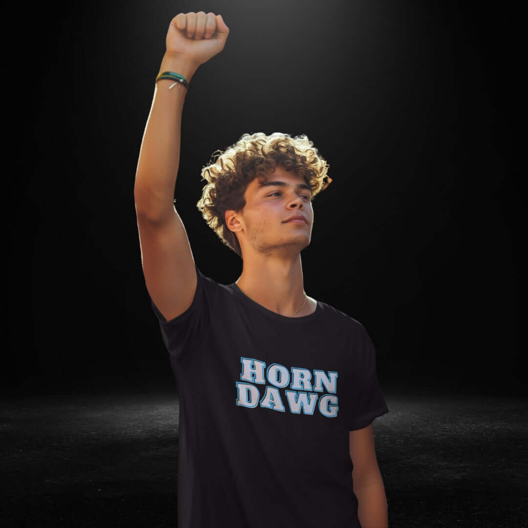 Horn Dawg Black Tee - Bite Me Now